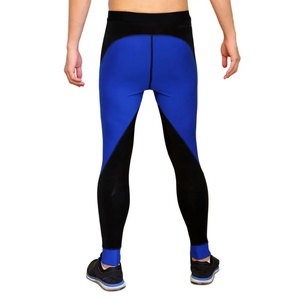 Pantalones de Pesca para Hombre, de Secado Rápido, con Bloques de Color Negro y Azul, Sin Costuras, UPF 50, Leggings de Spandex y Poliéster - Product Image 5