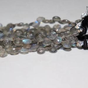 AAA Natural Labradorite Faceted Heart Shape Beads 6-7 mm 8 Inches 0.40mm Hole for Jewelry Making At Wholesale Price - Product Image 6