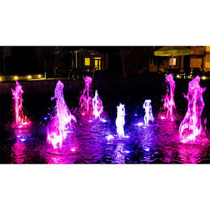 Fuente de Agua Moderna para Exteriores, Cuadrada, con Luces LED, Música, Fácil Instalación, Acero Inoxidable, para Niños - Product Image 2