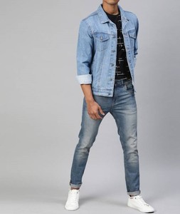 Chaqueta vaquera lavada de invierno de alta calidad para hombre, ropa informal de manga larga con piel de oveja personalizable al por mayor - Product Image 4