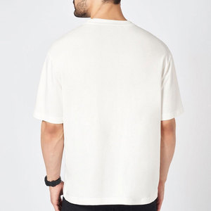 เสื้อยืดโอเวอร์ไซส์แขนสั้นเนื้อหนา 250GSM 280GSM สไตล์เบสิค พิมพ์โลโก้ตามสั่ง - Product Image 2
