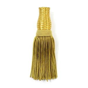 Customizable Size <b>Gold</b> Metallic Bullion Wire Tassels French Style Decorative Home Textile Tassel - Product Image 2