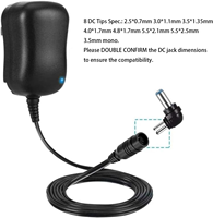 Adaptateur universel 12W 3V-12V AC/DC avec 8 embouts, alimentation pour appareils électroniques domestiques, lecteur MP3, routeur, haut-parleur, boîtier TV, écran LCD, caméra IP