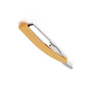 Professional High Quality Satinless Steel Straight Cut Barber Shaving Razor <b>Holder</b> for Men's Personal Salon Single Edge Blades - Product Image 5