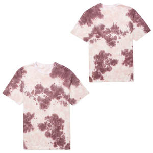 เสื้อยืดผู้ชายลายมัดย้อม ผ้าคอตตอนผสม แขนสั้น สไตล์ลำลอง พิมพ์ลาย สีซีดจาง สตรีทแวร์ ทรงหลวม ผ้าระบายอากาศได้ดี - Product Image 5
