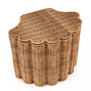 Panier à linge en rotin durable, écologique, fait main, au design rectangulaire attrayant, nouveau choix, avec couvercle, pour le rangement à domicile - Product Image 1