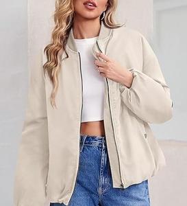 แจ็คเก็ตบอมเบอร์ลำลองแฟชั่นสำหรับผู้หญิงปี 2026 คุณภาพพรีเมียม ทันสมัย สวมใส่สบาย น้ำหนักเบา สไตล์สตรีทแวร์ ระบายอากาศได้ดี - Product Image 3