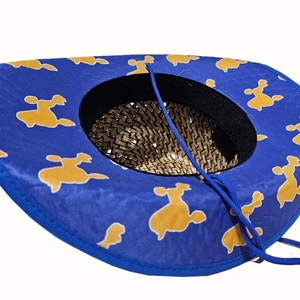 Sombrero de Vaquera de Paja para Mujer con Correa Ajustable, Estilo Occidental, Sombrero de Sol de Ala Ancha a la Moda para Festivales al Aire Libre y Uso Casual - Product Image 4