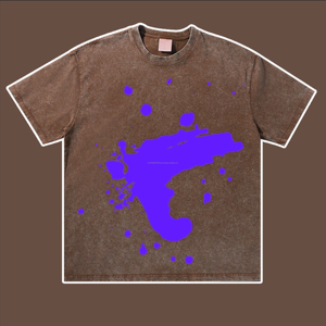 250 Gsm Heavyweight T <b>Shirts</b> Acid Wash Vintage Graphic Custom Dtg Print Logo Cotton 100% cotton, T-<b>shirt</b> for <b>men</b>, loose fit - Product Image 3