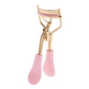 Recourbe-cils rose avec poignée et pince en acier inoxydable pour un recourbement précis des cils - Product Image 2
