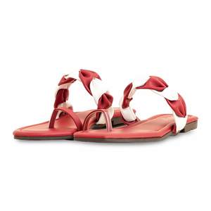 Sandalias informales con tacón granate para mujer CL2031 - Product Image 3