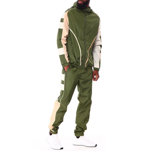 Custom Colour Waterproof Lightweight <b>Polyester</b> Nylon Men Track Suits Outdoor Nylon Windbreaker <b>Tracksuit</b> Set Unique Design - Product Image 2