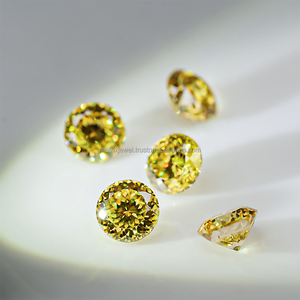 Diamante amarillo de 1 quilate, corte portugués, coloreado, certificado, cultivado en laboratorio, para sus hermosas joyas, calidad VVS, fabricado en laboratorio CVD, de Surat. - Product Image 2