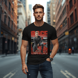 T-shirt à manches courtes en polyester/coton tricoté pour homme, personnalisable OEM/ODM, anti-plis et écologique - Product Image 6