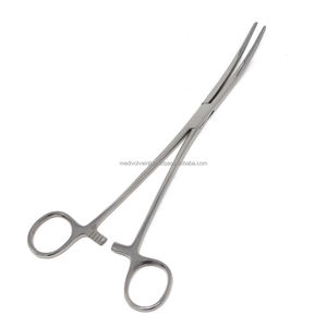 Pinzas Hemostáticas Curvas de Acero Inoxidable de Alta Calidad, Pinza de Bloqueo Manual de Alta Resistencia con Mordazas Totalmente Dentadas, Quirúrgicas - Product Image 1