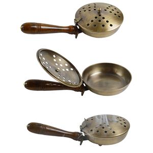 Nuevo Quemador de Incienso Plateado con Mango de Madera, Diseño de Latón, el Mejor Diseño Interior, Impresionante Porta Incienso con Fragancia - Product Image 6