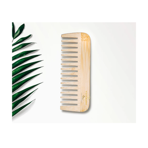 Peigne en bambou naturel écologique, peigne en bois pour démêler les cheveux, masser le cuir chevelu et prendre soin des cheveux - Product Image 1