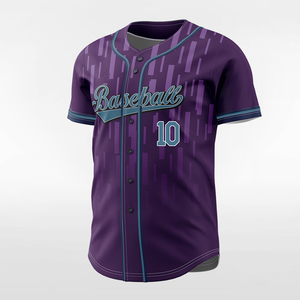 Classic Pinstripe Breathable Sublimated Baseball Jersey Custom Full Print Team Uniform Button <b>Down</b> Baseball Top - Product Image 3