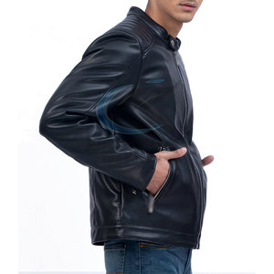 Veste en cuir d'hiver pour homme personnalisable 2026 : Créez votre propre modèle professionnel, écologique et respirant avec logo frontal - Product Image 4