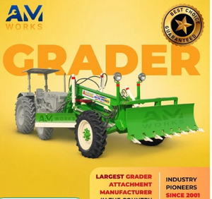 เกรดเดอร์ติดรถแทรกเตอร์ ใบมีดเหล็กกล้าอ่อน ขนาด 10 ฟุต ค่าบำรุงรักษาต่ำ - Product Image 3
