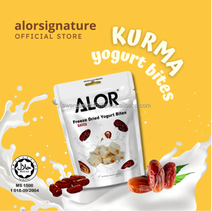Ready Stock Halal Freeze Dried Dates Yogurt Bites Probiotics Sweet Taste Kids Health Snacks <b>Vacuum</b> Pack Free Samples Available - Product Image 1