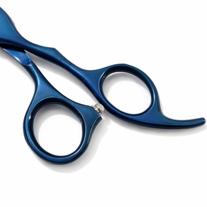 Ciseaux de barbier professionnels, tranchants, avec poignée antidérapante, en acier inoxydable, pour effilage, pour droitiers, manche moyen, qualité supérieure pour la coiffure - Product Image 4