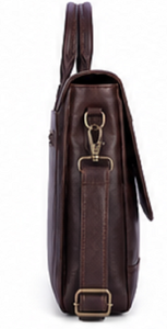 Premium Genuine Leather Messenger <b>Bag</b> Vintage Office Laptop Briefcase Business Shoulder <b>Bag</b> <b>for</b> <b>Men</b> - Product Image 3