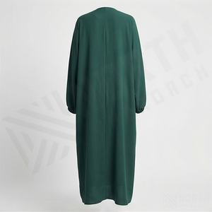 ชุดกิโมโนแบบ OEM ปี 2025 เสื้อคลุมอาบายะ ผ้าโพลีเอสเตอร์เนื้อนุ่ม ยืดหยุ่นสูง หนาขึ้น สำหรับผู้หญิงมุสลิม คอวี แขนยาว เหมาะสำหรับงานปาร์ตี้ รอมฎอน งานแต่งงาน - Product Image 2