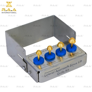 Kit de forets pour abordage latérale dentaire et lifting sinusal, comprenant quatre fraises diamantées de qualité supérieure R.A.A.INTERNATIONAL - Product Image 6