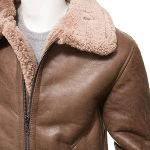 Premium <b>Men</b> Sheep Skin Leather <b>Jacket</b> <b>Warm</b> Soft Genuine Leather Stylish Slim Fit Casual Winter Outerwear - Product Image 5
