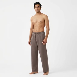 Casual Men's Sweatpants <b>Trouser</b> <b>Elastic</b> <b>Waist</b> Heavyweight 100% Cotton Breathable Waterproof New Design Washed - Product Image 1