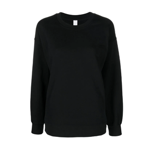 Sweat-shirt à col rond pour femme de haute qualité, écologique, anti-rides, en coton/spandex, couleur unie, taille oversize, OEM - Product Image 4
