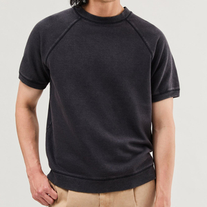 Sudadera de Manga Raglán para Hombre, Cuello Redondo, Color Sólido, Informal, de Punto, Algodón, Corte Regular, para Otoño, NUEVO - Product Image 3