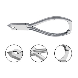 Professional Industrial Curved Blade Nail Pliers 11.5cm 11mm Wide Jaw Opening Podiatry Finger Toenail Clipper Sterilizable OEM - Product Image 3