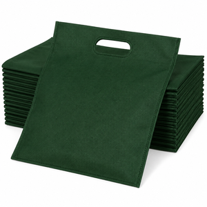 Bolsa de Compras Reutilizable Verde Oscuro, Resistente, con Cierre, de Polipropileno No Tejido, Corte en D, Ecológica, Proveedor de Empaques al por Mayor - Product Image 2