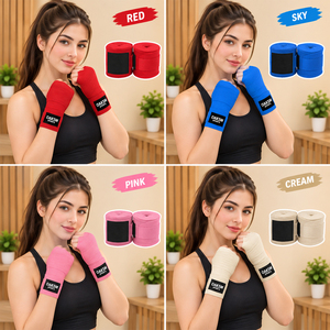 Vendas de boxeo estilo mexicano extra largas de 5M, elásticas, con protección definitiva para los nudillos, para combate de contacto total, UFC, MMA y golpeo. - Product Image 5