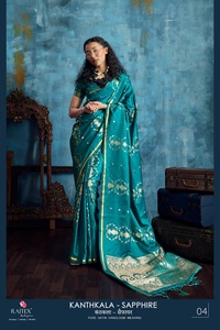 Best Quality Indian Women <b>Saree</b> Handloom Weaving Hand Drawn Design Authentic Traditional Quick Dry Women Party - Product Image 2