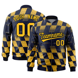 Vestes d'hiver pour hommes personnalisées OEM, en tissu polyester, chaudes, style bomber, style baseball, grandes tailles, personnalisables - Product Image 1