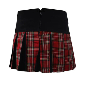 Kilt utilitaire professionnel unisexe en laine écossaise verte moderne, respirant, 100 % coton, effet vieilli, coupe régulière - Product Image 5