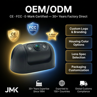 Système de caméra JMK OEM IP69K IPC 1080P ONVIF H.265 360 degrés avec vision nocturne pour camion, bus, chariot élévateur, NVR, surveillance à distance