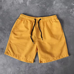 Shorts d'entraînement décontractés d'été en polyester/nylon, taille élastique, couleur unie, doux et respirant, avec logo personnalisé, pour la gym, vente en gros, fabricant - Product Image 5