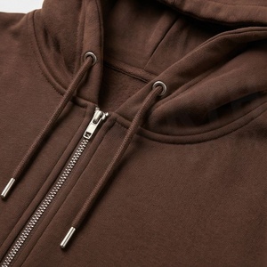 Ladies Oversized Drop Shoulder <b>Zipper</b> Hoodie Sweatshirt Custom Plain Blank Printed Logo Pullover Activewear Clothing - Product Image 4