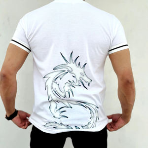 Fabricant de t-shirts en coton uni pour hommes, impression personnalisée, logo graphique, designs de t-shirts, sublimation, t-shirts pour hommes - Product Image 1