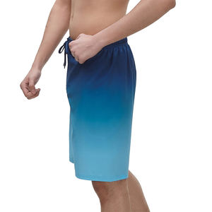 Short de bain pour adulte, antibactérien, bleu, flexible, décontracté, pour hommes, taille élastique, séchage rapide, respirant - Product Image 4