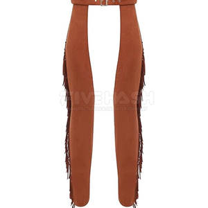 Pantalones de cuero de gamuza con diseño occidental elegante para montar a caballo y moda al aire libre - Product Image 4