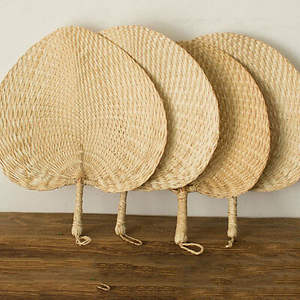 Éventail en bambou/décoration d'éventails à main en feuilles-Design de ventilateur fait main Tendance chaude 2024 - Product Image 5