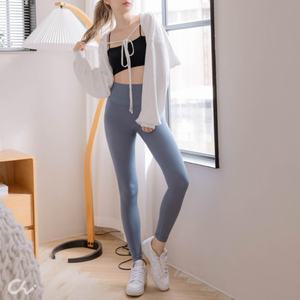 Taiwan made OEM ODM low MOQ nylon ankle long <b>tight</b> yoga pants for <b>women</b> - Product Image 5