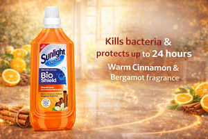 Sunlight Bioshield <b>floor</b> cleaner cinnamon and orange 1kg x 12 Bottles - Product Image 5