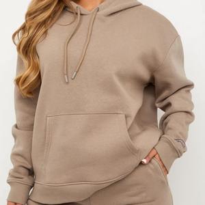 Trendy Queen <b>Women's</b> <b>Black</b> Oversized Hooded <b>Fleece</b> Sweatshirts Long Sleeve Pullover Eco-Friendly Quick Dry Winter Printed Front - Product Image 4
