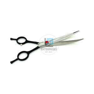 Anti Slip Grip Premium Quality Curved Stainless Steel Manual Pet Grooming <b>Scissors</b> Best Selling - Product Image 4